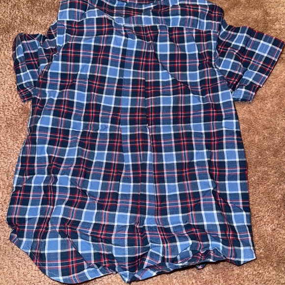 Ralph Lauren Kids Plaid Button Down Shirt - Blue and Red - Picture 3 of 3